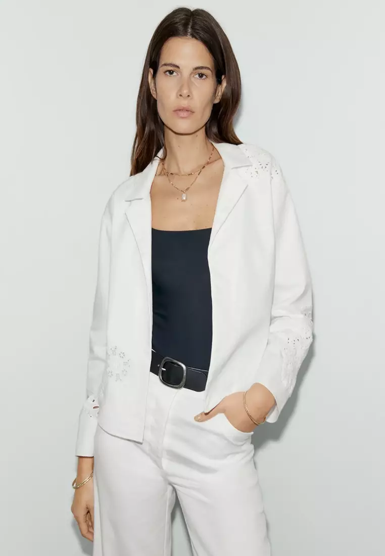 Marks and spencer white jacket hot sale