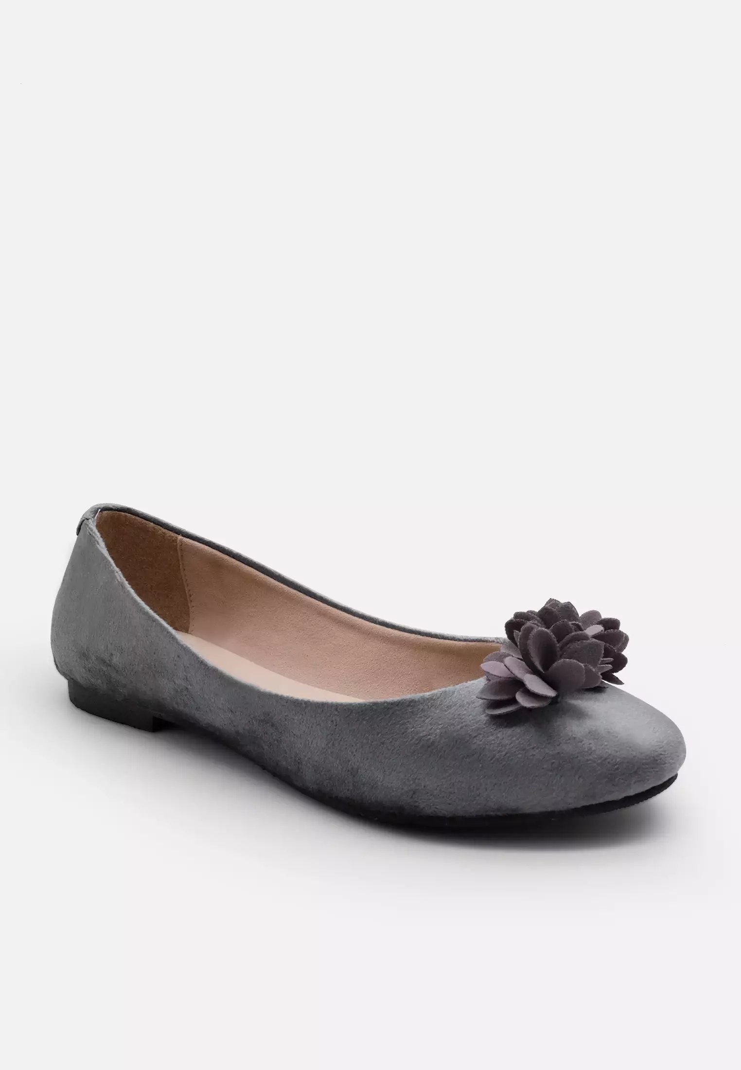 Dahlia Ballerina Flat Shoes with Flower