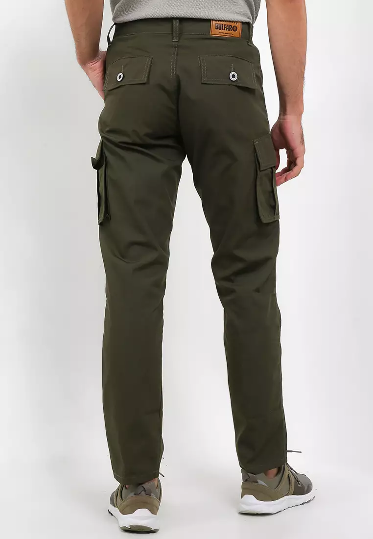 BULFARO Celana Cargo Ripstop Pants Non Stretch Fit Reguler - Army Green