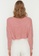 Trendyol pink Chunky Knit Crop Cardigan 3242CAA116EEDFGS_2