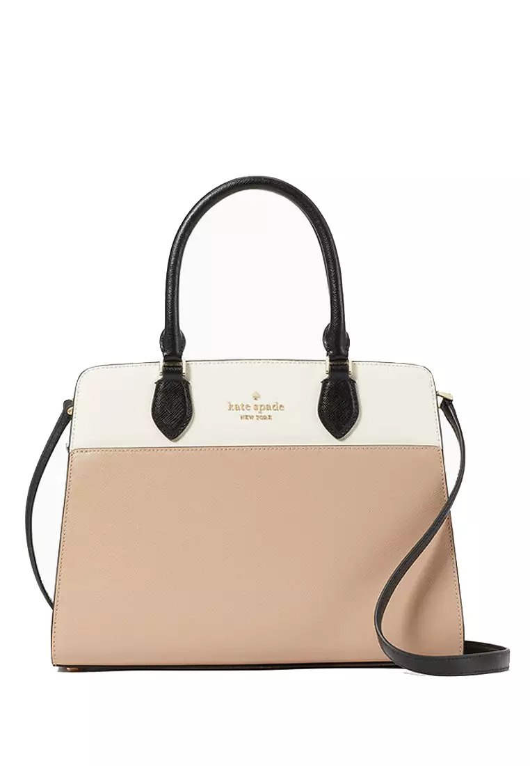 Madison Colorblock Saffiano Leather North South Flap Phone Crossbody