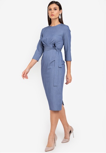 ZALORA WORK Tie Wrap Dress | ZALORA Philippines