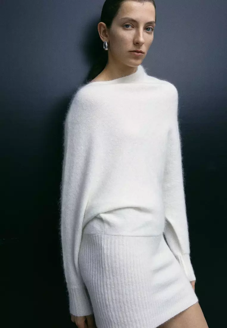 White one shoulder best sale sweater