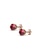 Her Jewellery red and gold Birth Stone Earrings (January, Rose Gold) - Made with premium grade crystals from Austria BE6A3ACE07332CGS_2