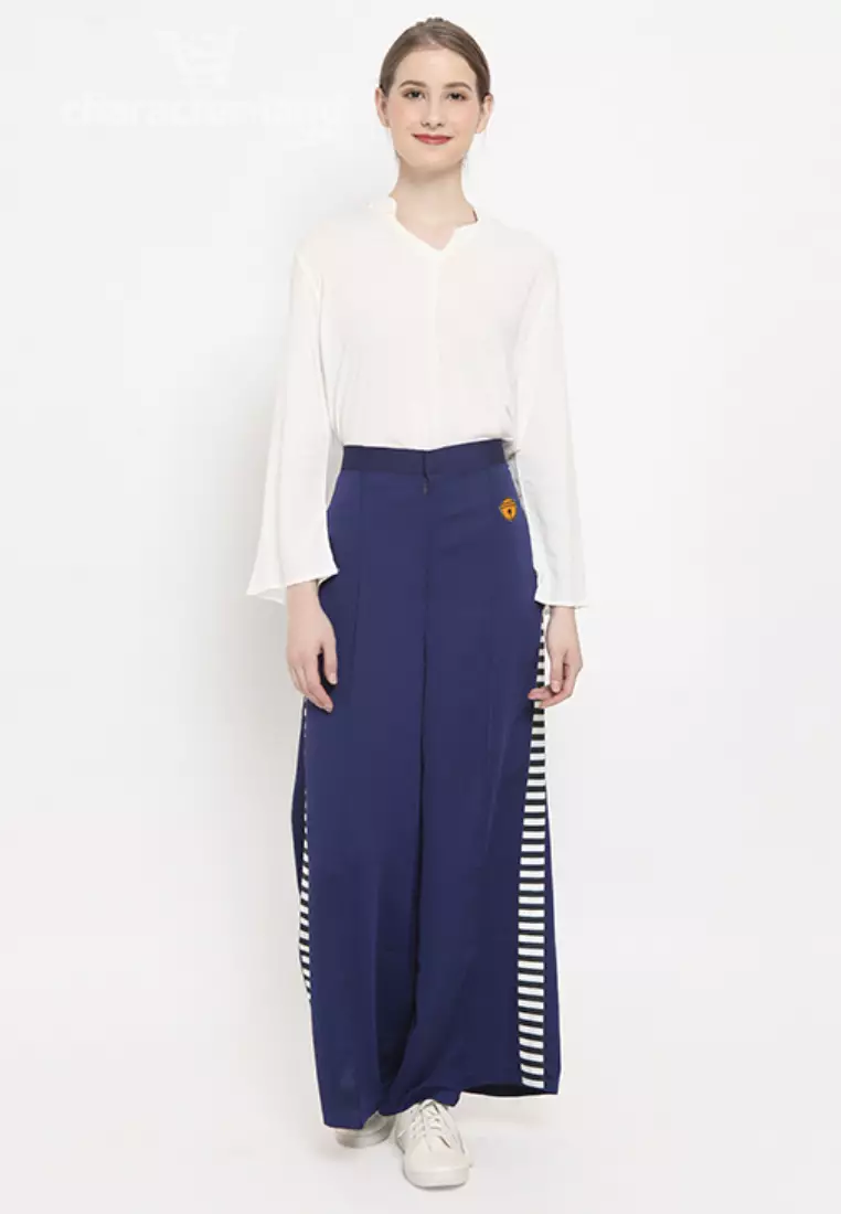 Doraemon Strip Pants Blue