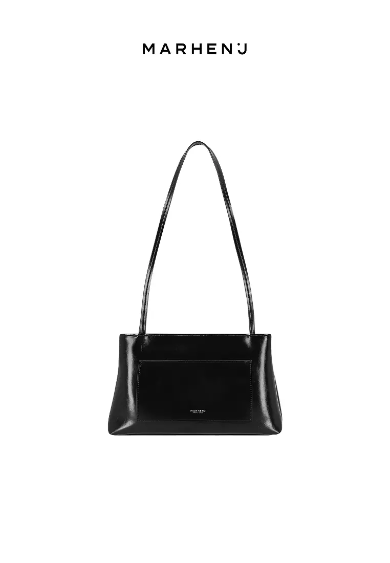 LOMI Vegan Leather Shoulder Bag Hitam