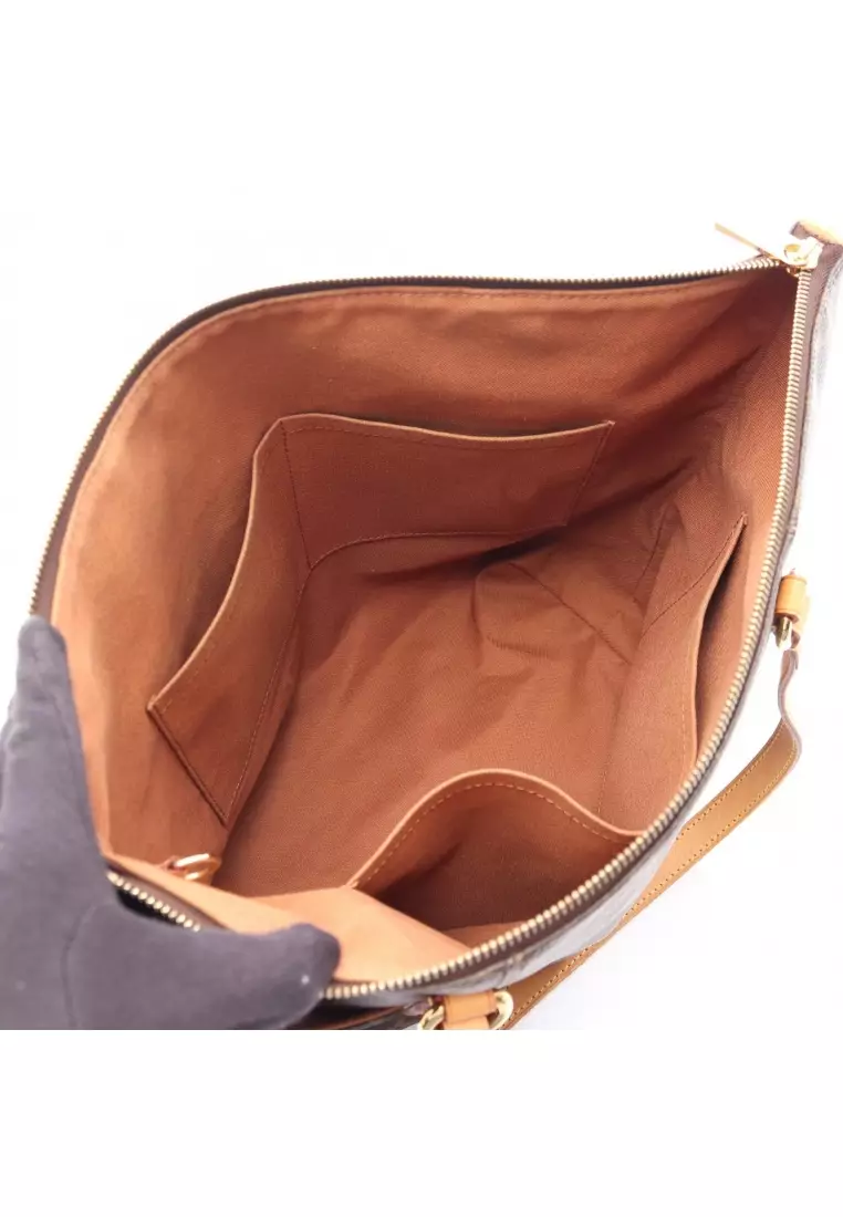 Pre-Loved Louis Vuitton Totally MM monogram Shoulder bag tote bag PVC leather Brown