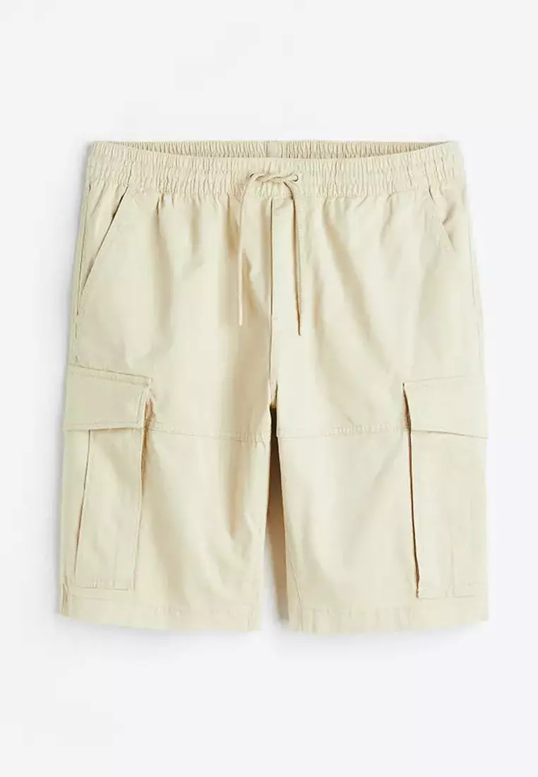 Buy H&M Regular Fit Cotton Cargo Shorts Online | ZALORA Malaysia