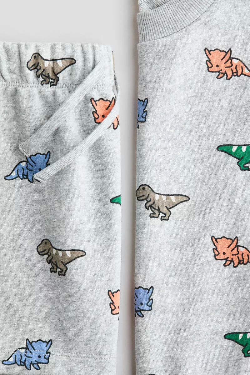 2-piece printed sweatshirt set