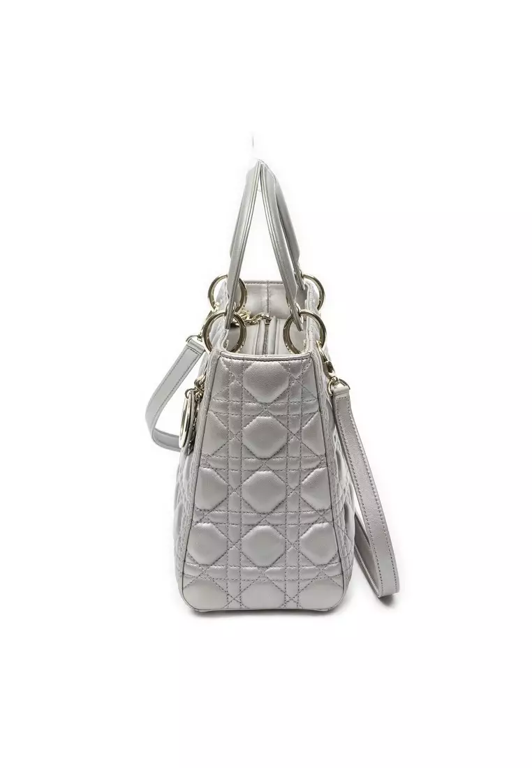 Pre-Loved Medium Lady Dior Zip