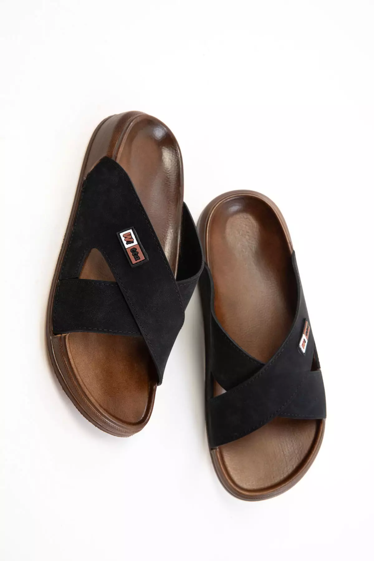 Black Men's Slippers 20706