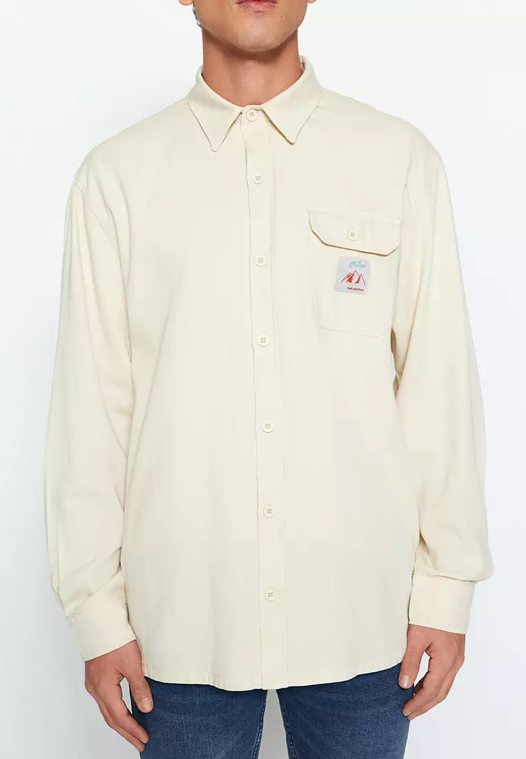 Label Appliqued Shirt