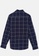 ZALZA navy Rock Rose 100% Organic Cotton Woven Boys Long Sleeve Shirt - Navy checks D06D5KADCD595CGS_2