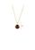 Glamorousky red 925 Sterling Silver Plated Gold Fashion Exquisite Geometric Red Garnet Pendant with Necklace 53EBFAC58A9FB9GS_2