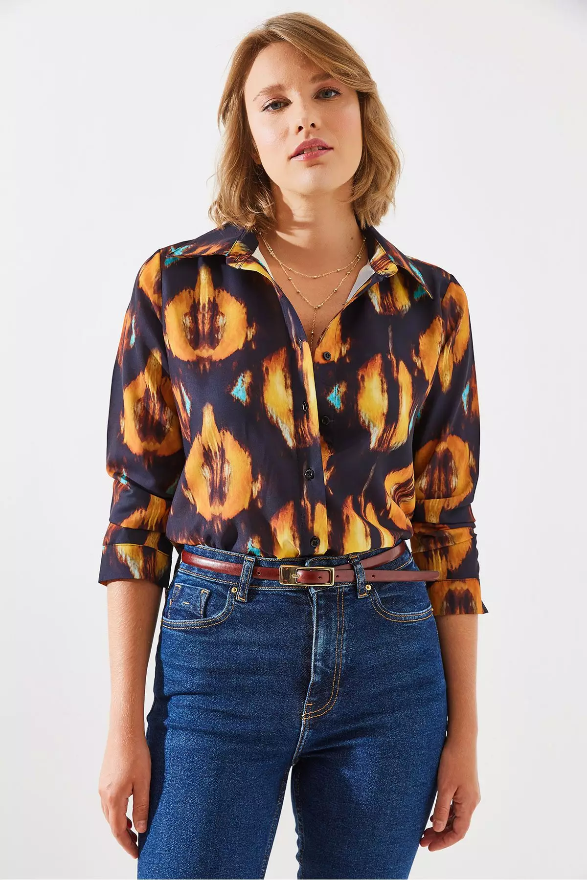 Women's Patterned Shirt Mbms010 60501010