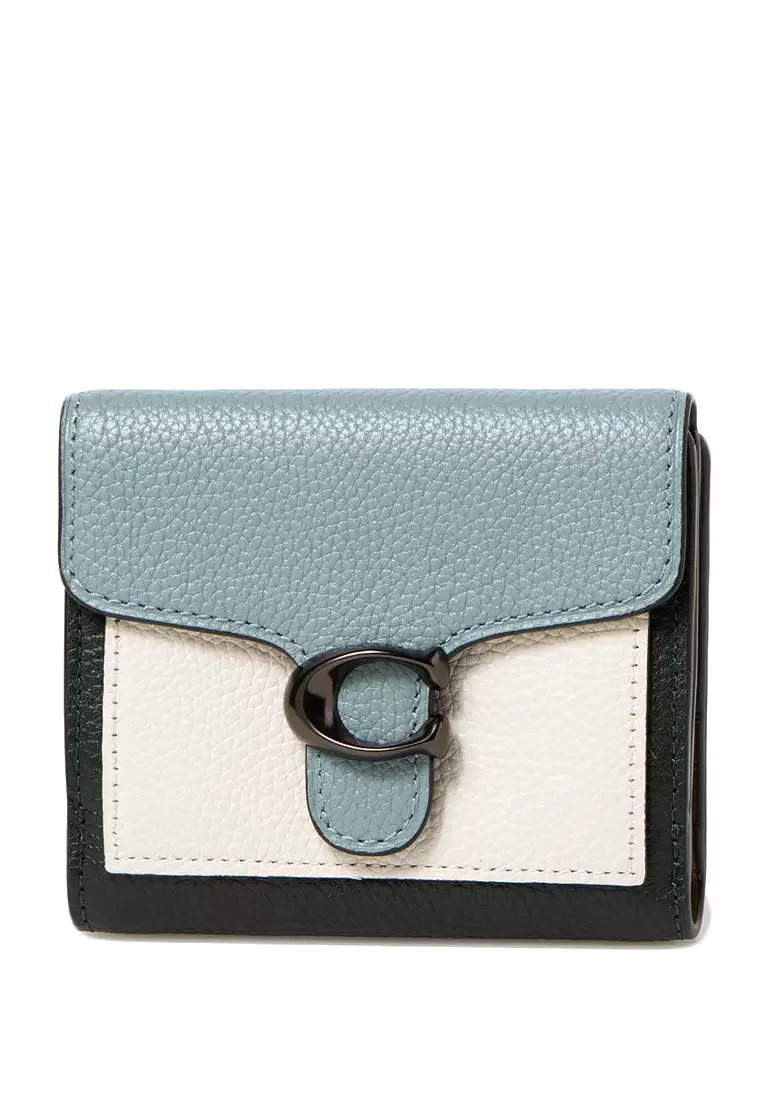 Coach Tabby Small Wallet In Colorblock Sage Multi