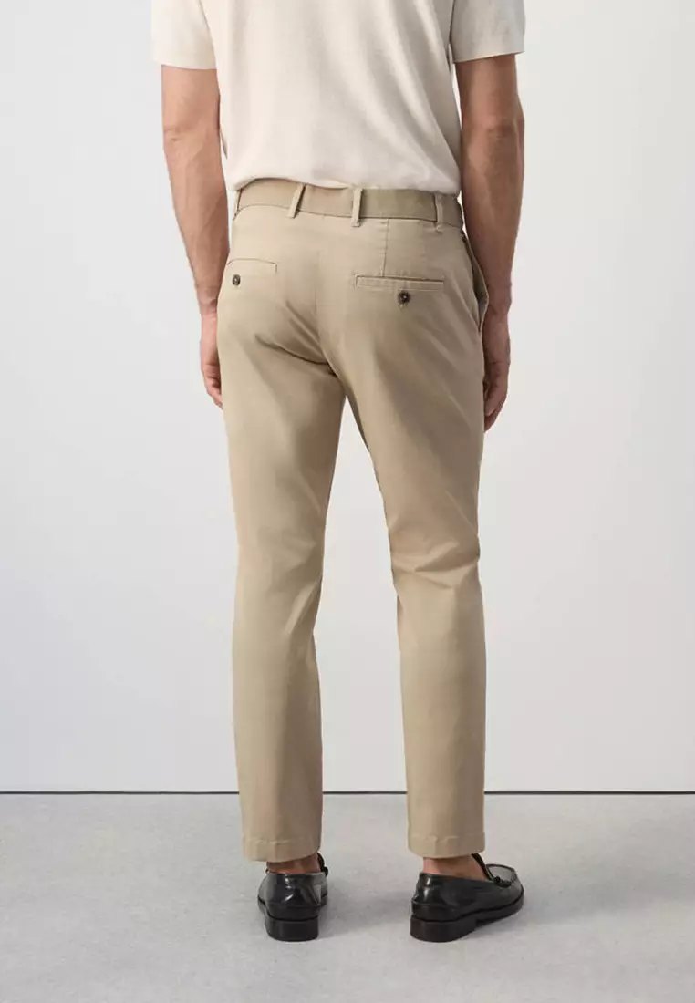 Prato Cropped Tapered Chino Trousers