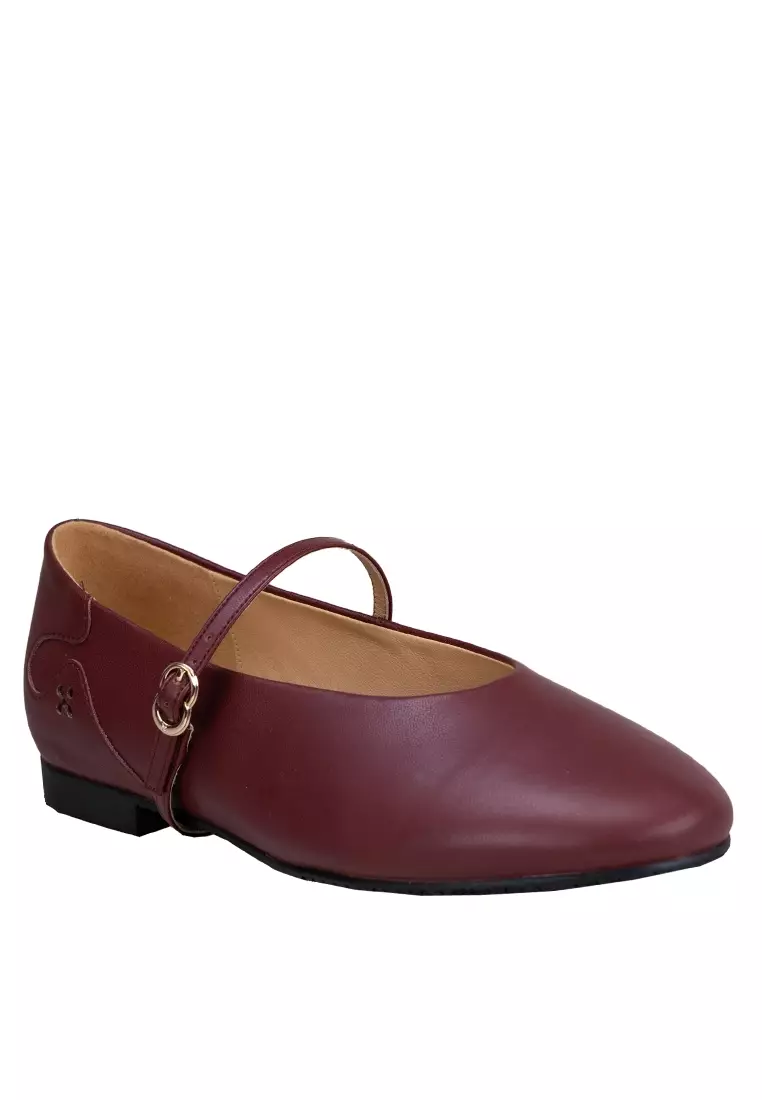Women's Ballerina Flats Eos in Cherry