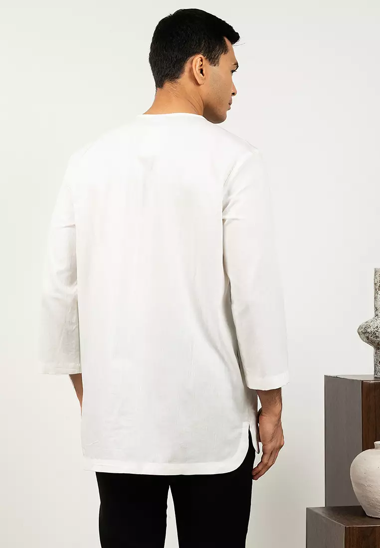 Casual Kurta With Fine Textured Cotton
