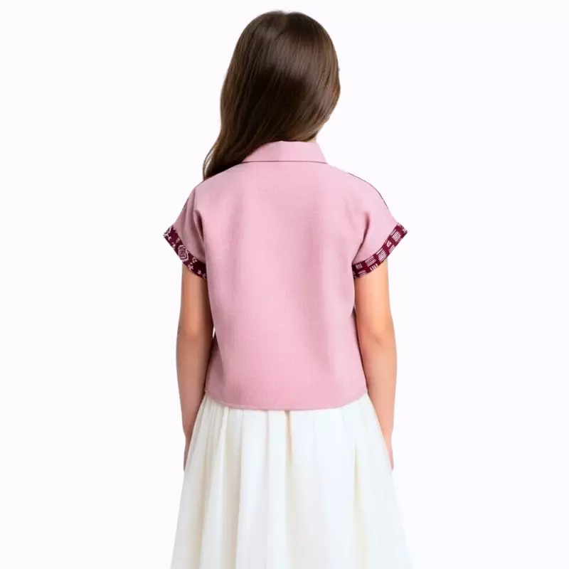 Blouse Batik Anak Perempuan - Bhatara Batik Esther - Atasan Batik Modern Lengan Pendek