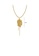 Glamorousky silver Fashion Personality Plated Gold 316L Stainless Steel Portrait Tassel Pendant with Necklace 6A393ACC237EDDGS_2