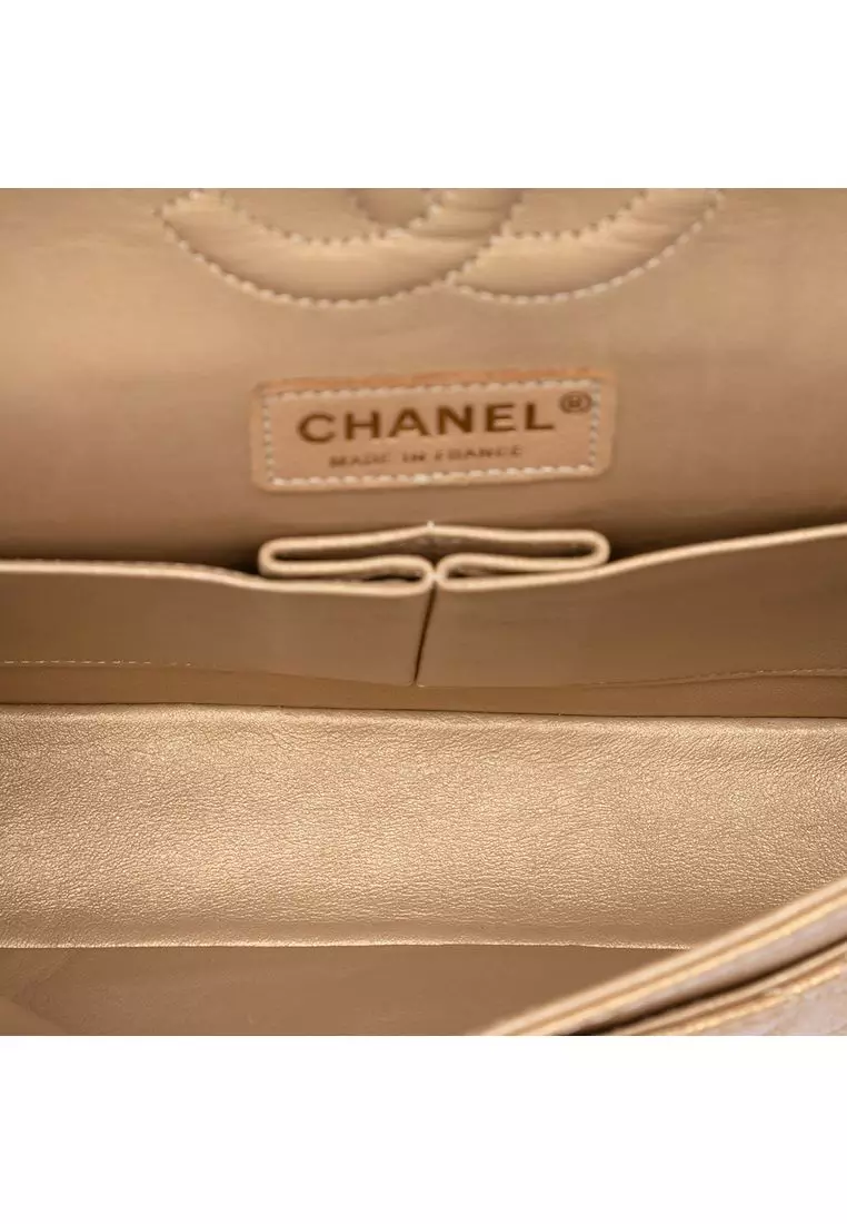 Pre-Loved Chanel Medium Classic Iridescent Caviar Double Flap