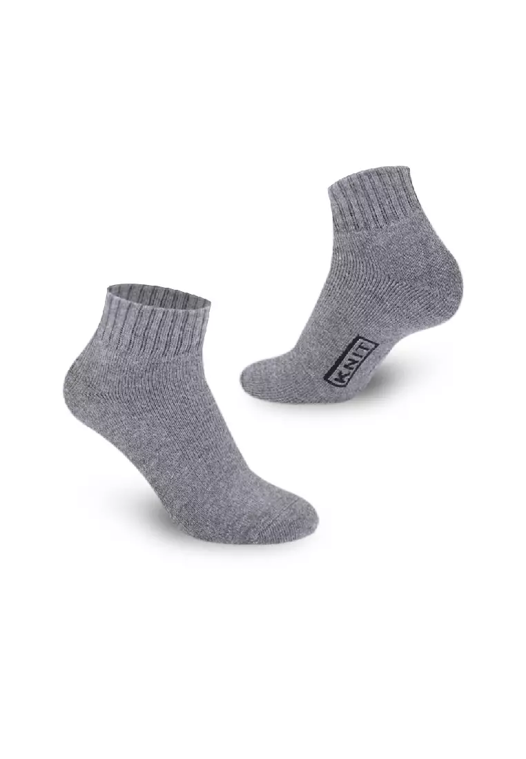 Knit Men’s Cotton Ankle 3-in-1 Thick Sports Socks KMSKG1