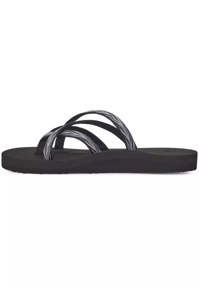 TEVA OLOWAHU PALMS BLACK/ WHITE