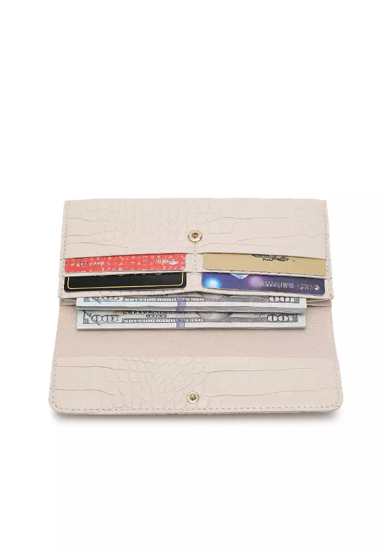 Women's 3-in-1 Handbag with Pouch & Purse - White