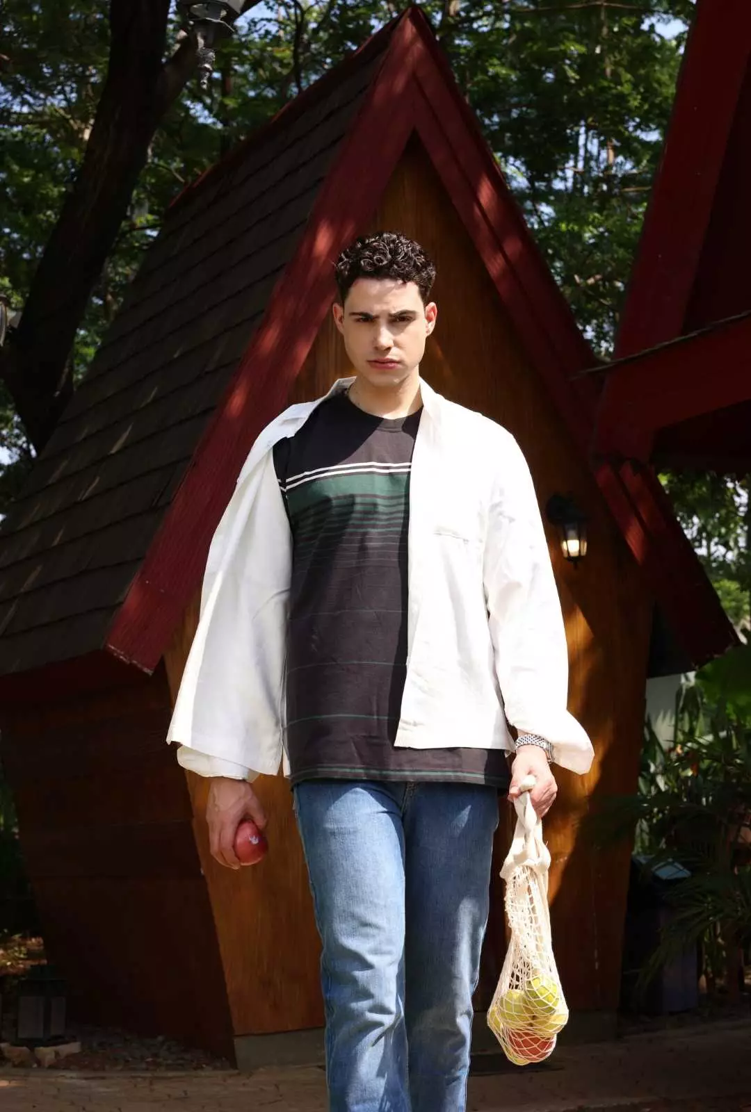 POLICE T-Shirt Salur Bordir Cotton Premium Tebal Pria