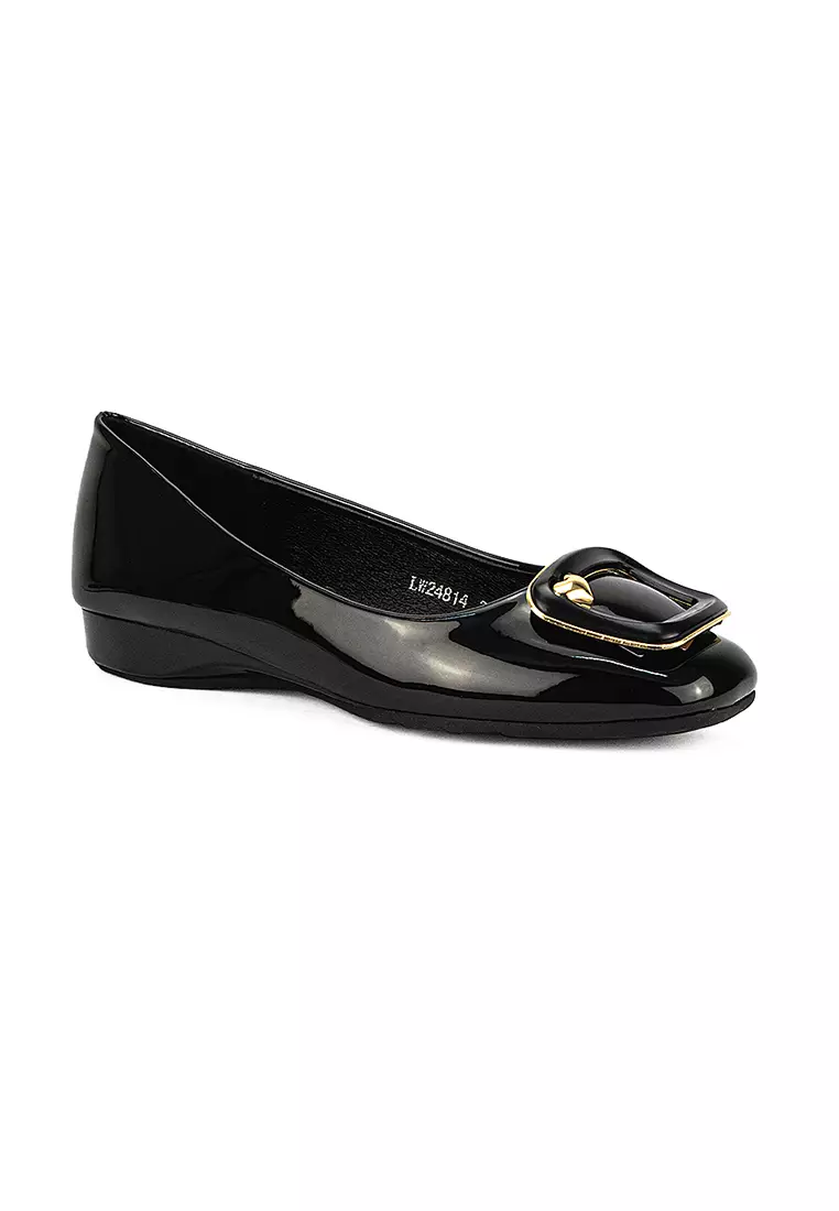 Discount on Mario D' boro Runway  shoes - SKU: Women's Ballet Flats Shoes LW 24814 Black C33