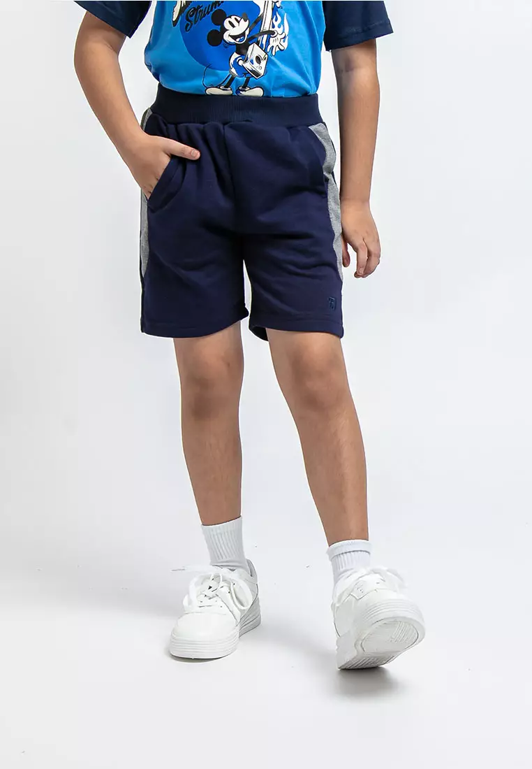 Forest Kids Unisex Cotton Terry Boy Girl Short Pants Kids  - FK6504 - 33Navy