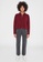 Noisy May red Isser Fleece Long Sleeves Pullover 26774AA4EB312FGS_4