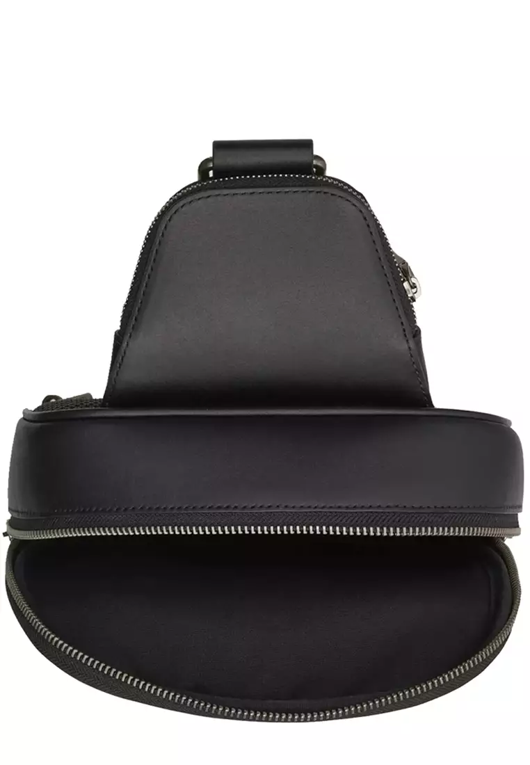 Ethan Pack In Signature Canvas in Charcoal/ Black CZ393