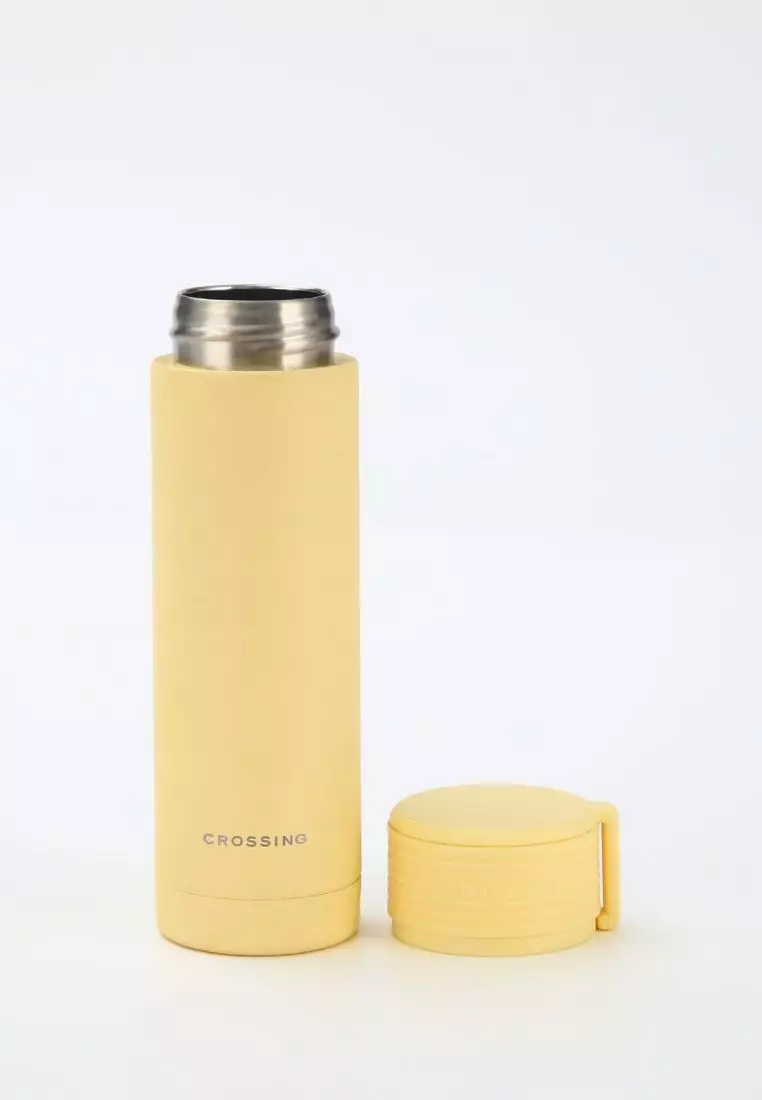 Crossing Compact Slim Insulated S/S Bottle 180ml - Butter Yellow