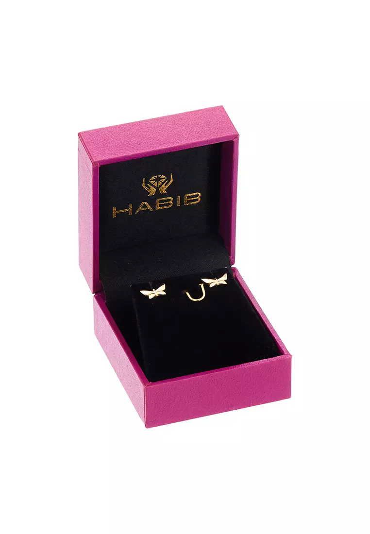 HABIB 375/9K Yellow Gold Earrings MNM348(E)
