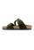SoleSimple green Hamburg - Khaki Leather Sandals & Flip Flops AED11SH168B3E0GS_3