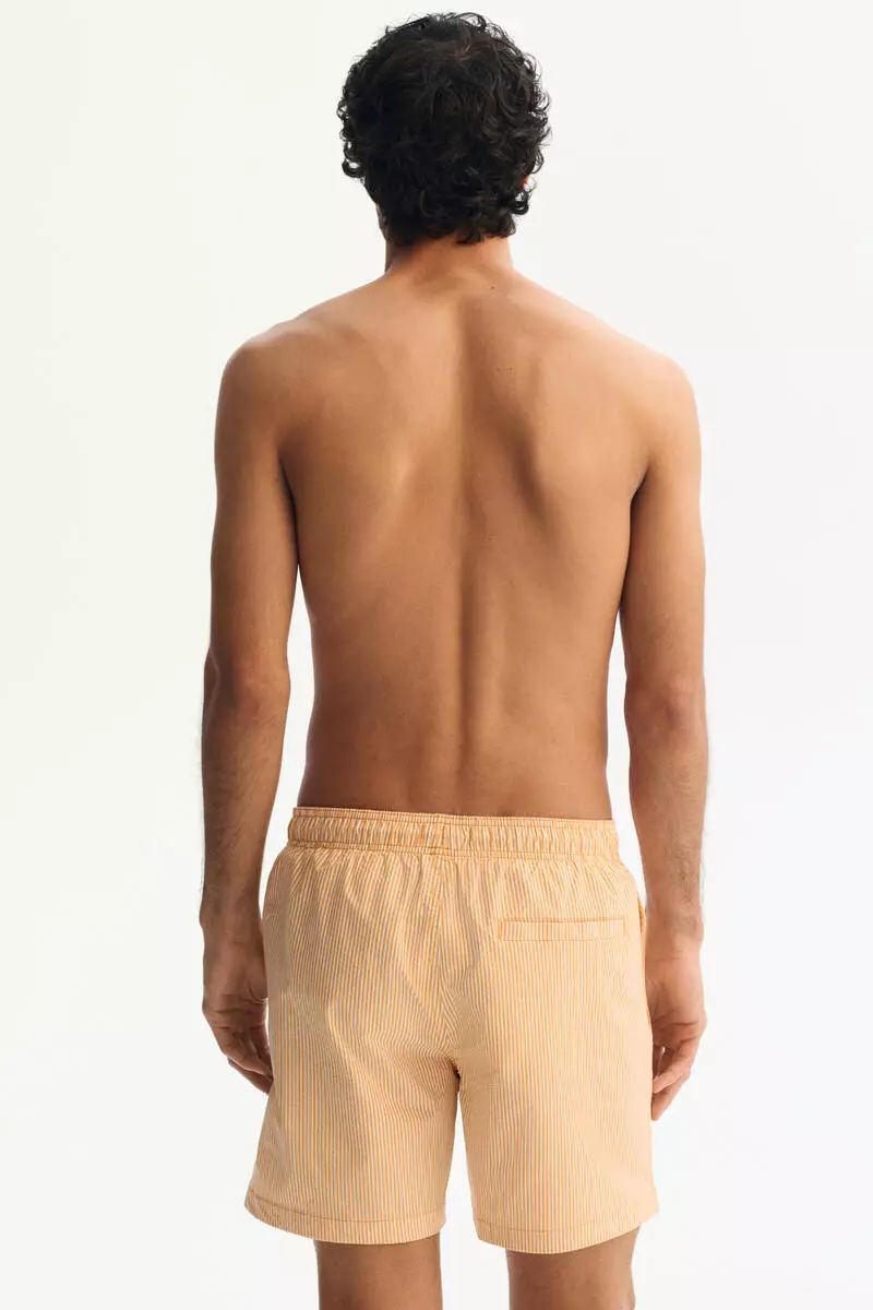 Seersucker swim shorts