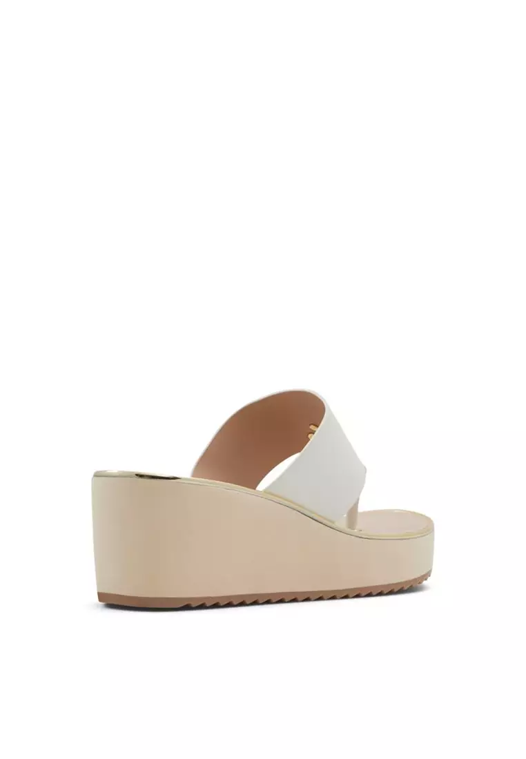 Aldo white sale platform sandals