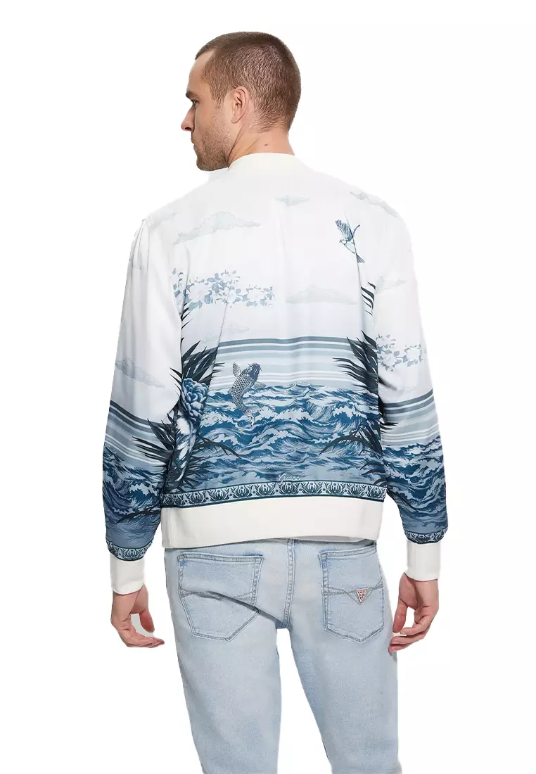 Buy Guess GUESS Eden Satin Reversible Bomber Jacket 2024 Online