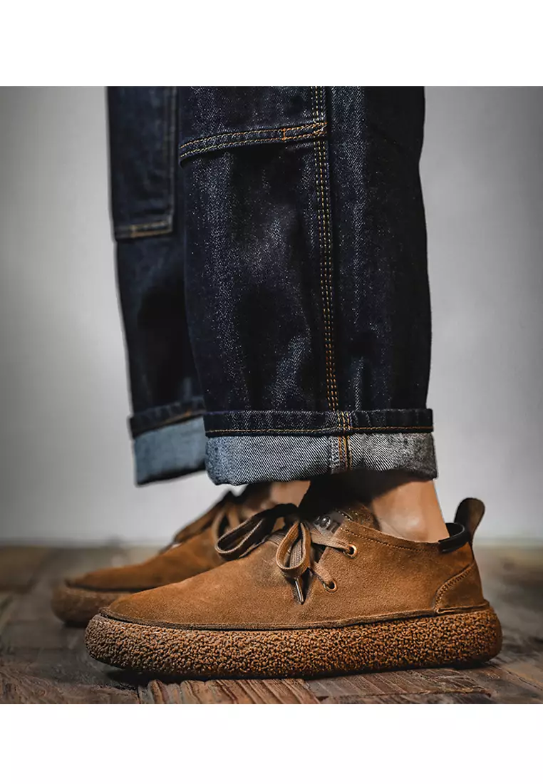 Grind Arenaceous Cowhide Lace Up Shoes YY-FDL8111
