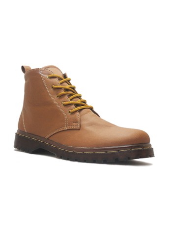 D-Island Shoes Ladies Boots Comfort High Brown