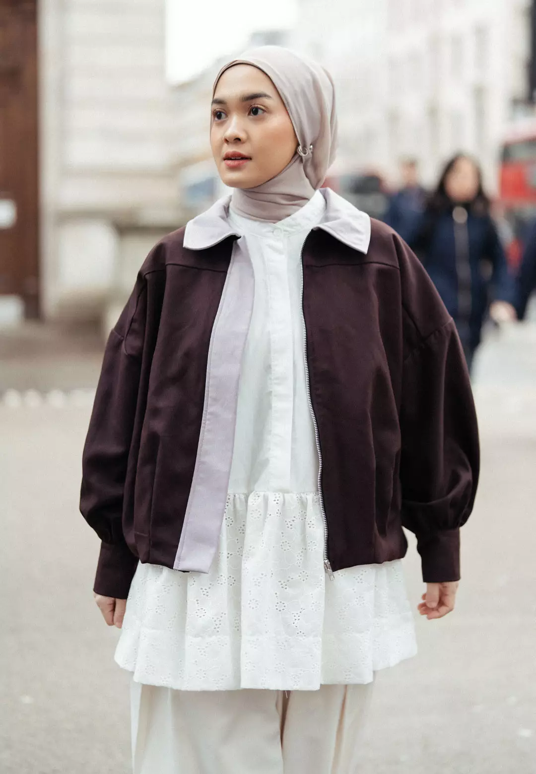 HijabChic x Haidee & Orlin - Veluna Outer Dark Brown