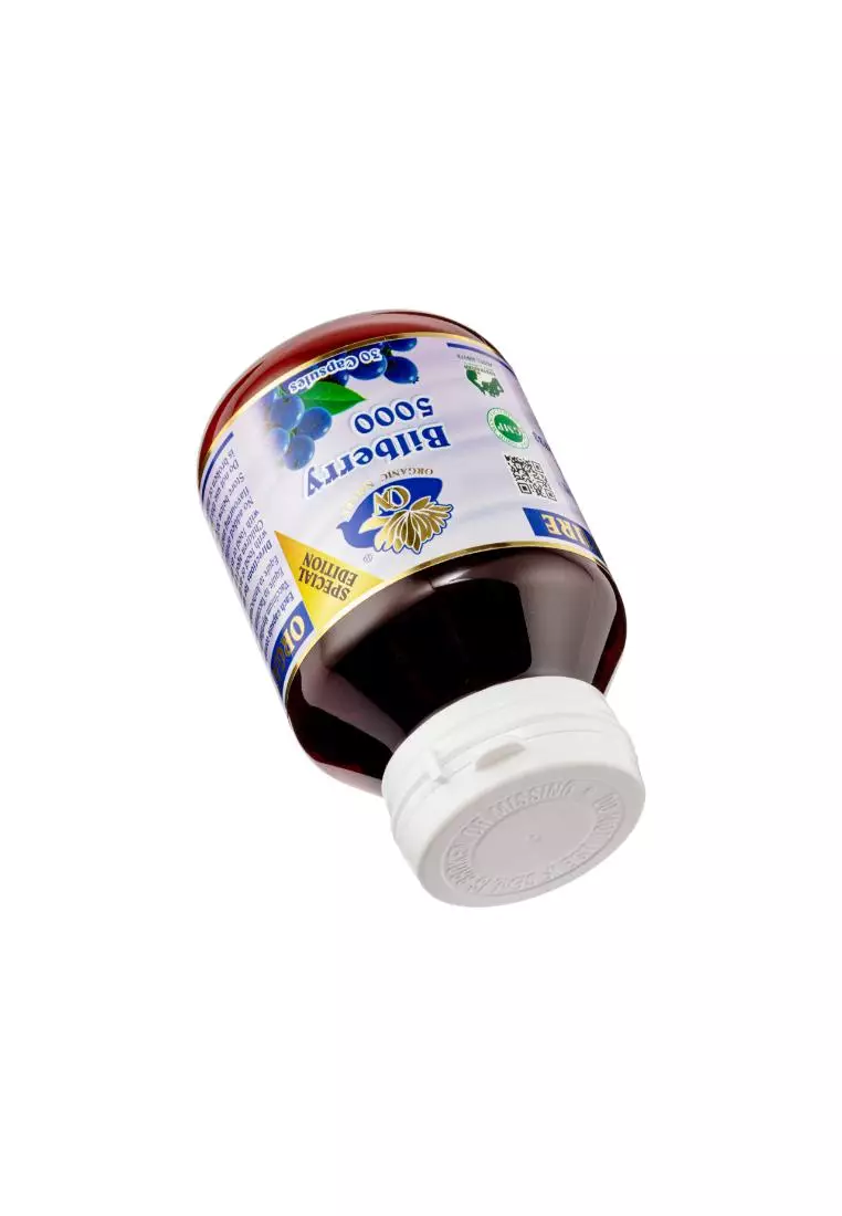 ORGANIC NATURE Bilberry 5000mg 30capsule(s)