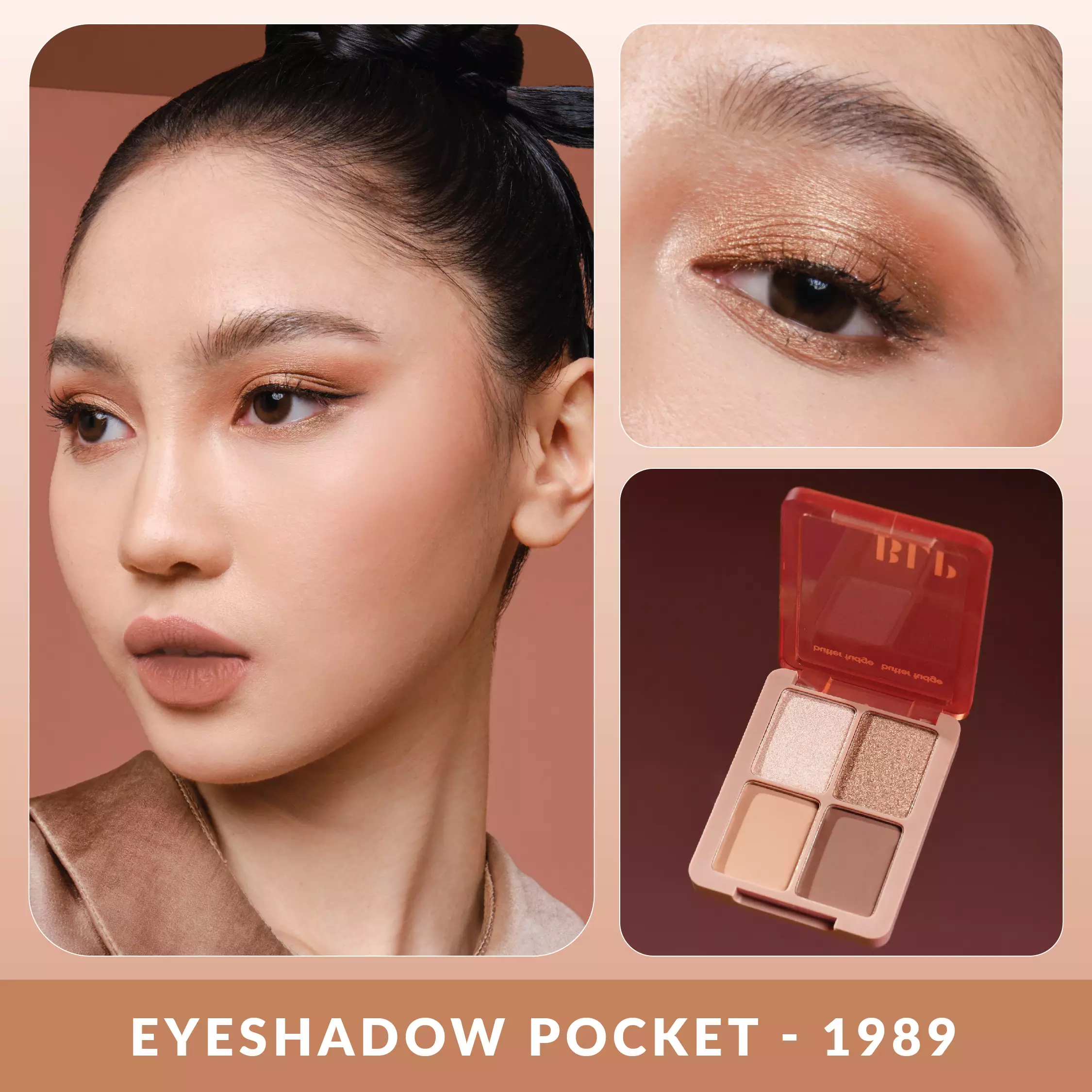 BLP - Eyeshadow Pocket - 4 Colors - Butter Fudge Collection (1989)