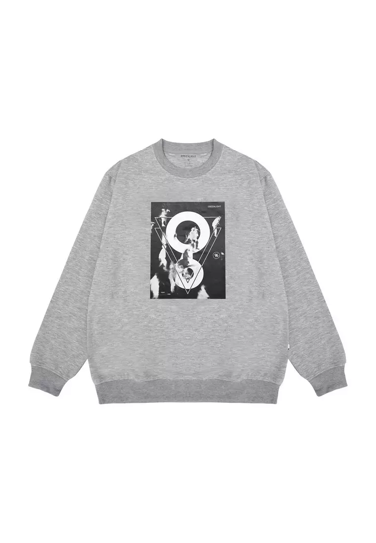 Greenlight Men's Jacket Crewneck Sweatshirt Regular Fit Fleece Peoples Shadow OL-C020425