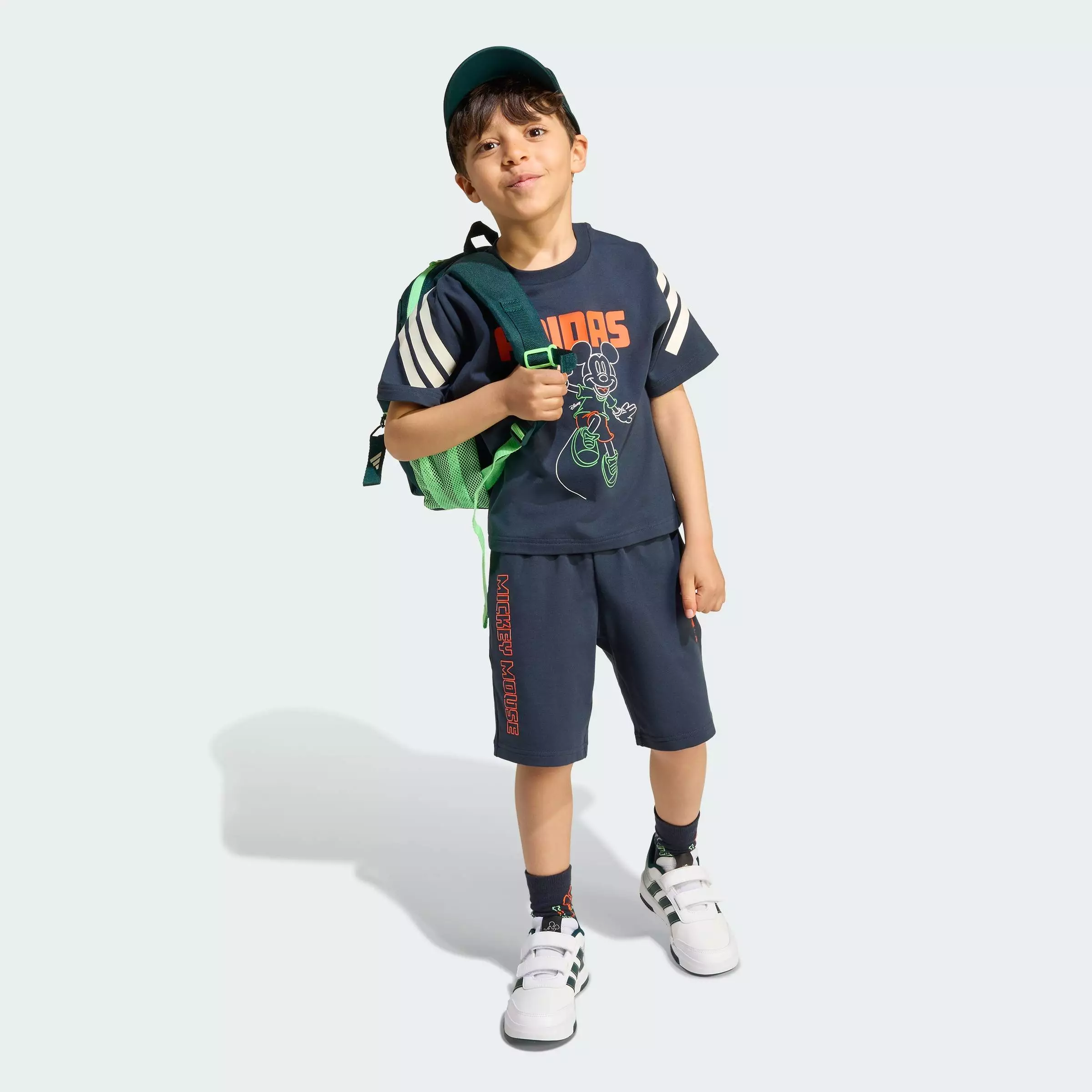 Lifestyle Disney Mickey Mouse Tee Set Kids Unisex Blue JL9186