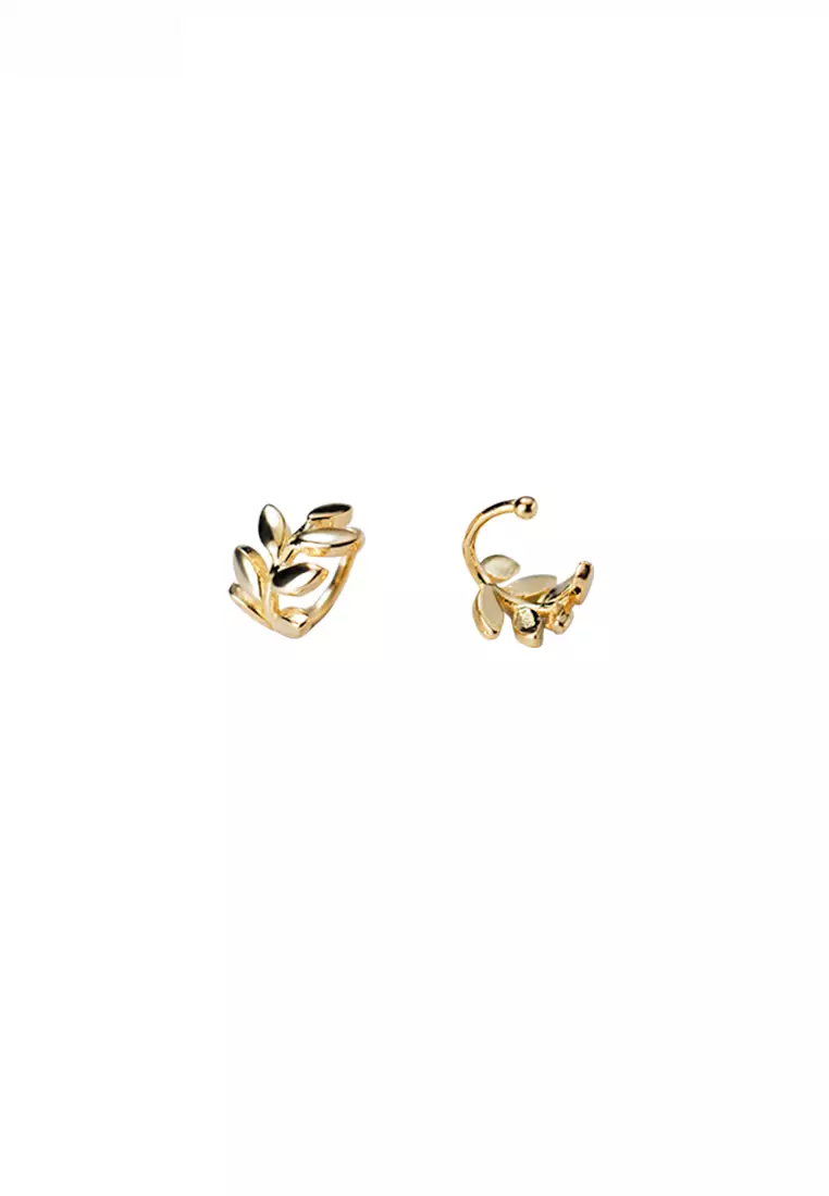 Gold leaf clearance ear cuff
