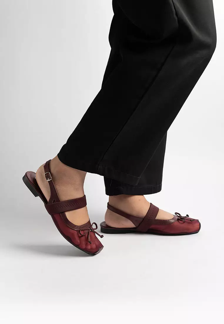 Brynn Ribbon Slingback Flats