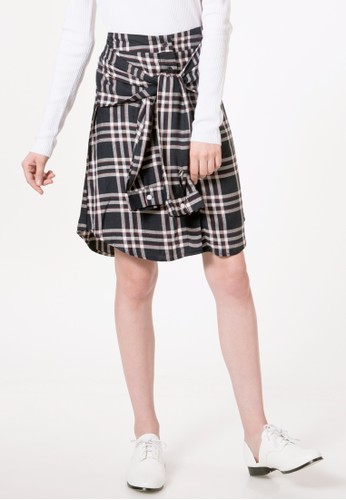 Check Midi Skirt I-SDWFJN216K028